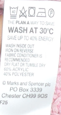 Marks and Spencer Women’s Pink Cardigan Size 10