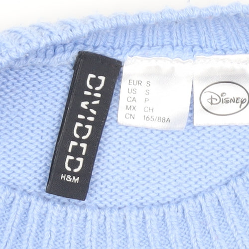 H&M Women Blue Disney Bambi Jumper XS Pullover