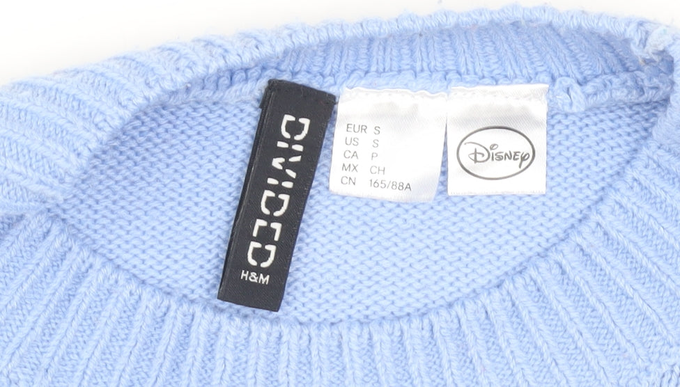 H&M Women Blue Disney Bambi Jumper XS Pullover