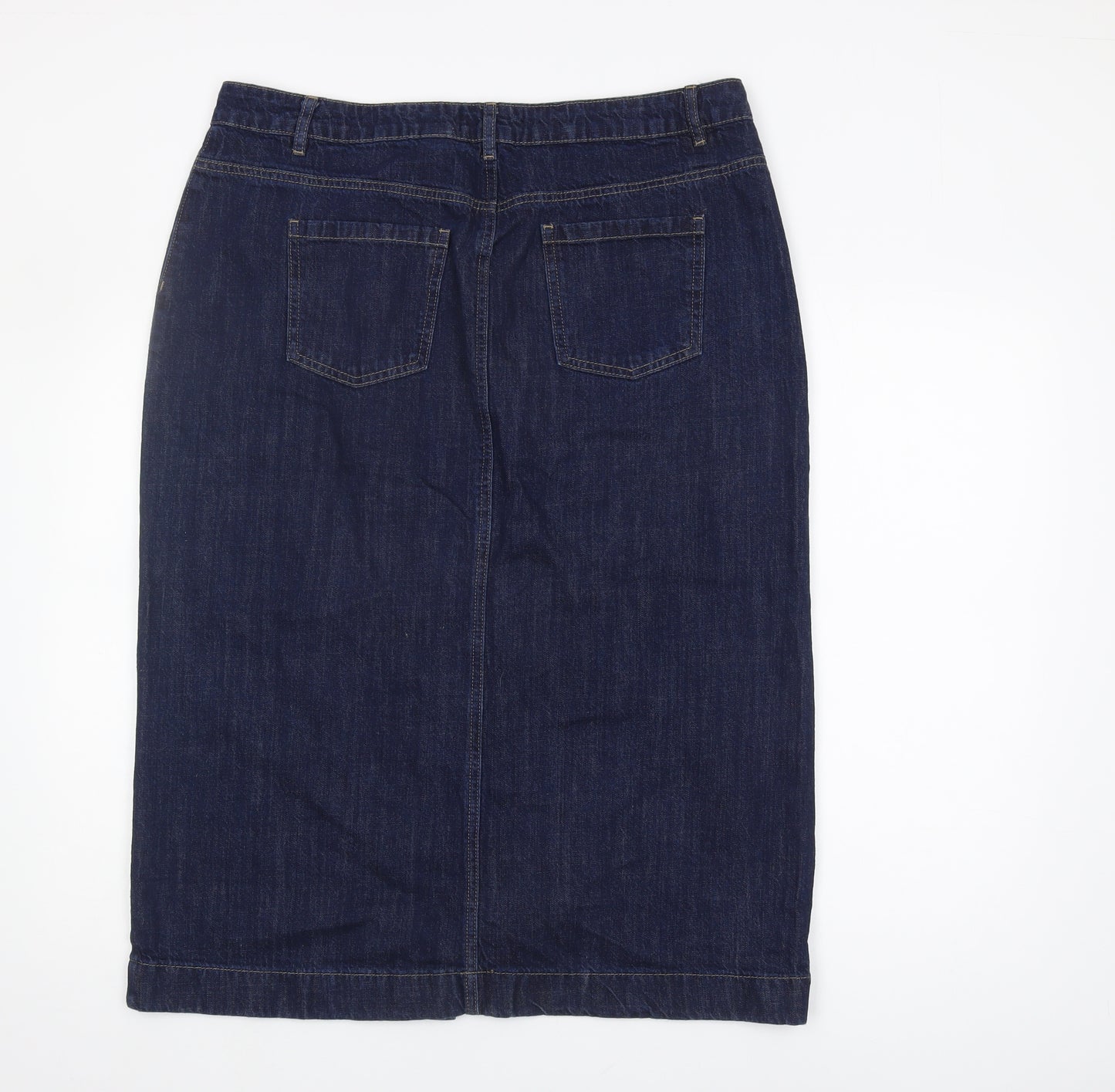 Next Women's Blue Denim Pencil Skirt Size 16