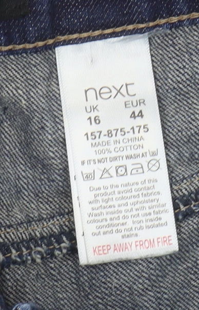 Next Women's Blue Denim Pencil Skirt Size 16