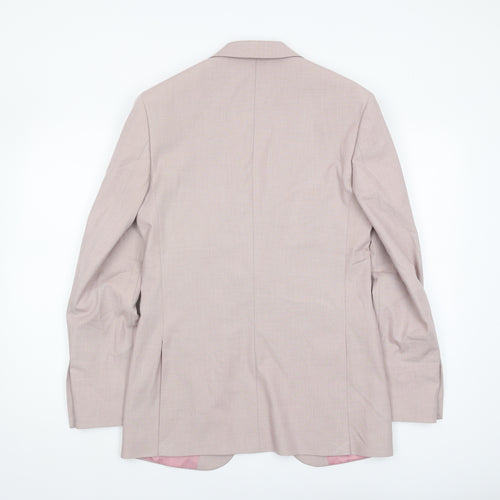 Marks and Spencer Men's Pink Blazer Jacket Size 36R