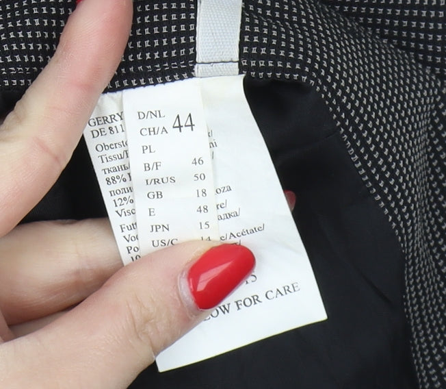 Gerry Weber Women's Black Pencil Skirt, Size 16, Elegant Business