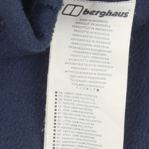 Berghaus Men’s Blue Fleece Jacket, Size L, Full Zip
