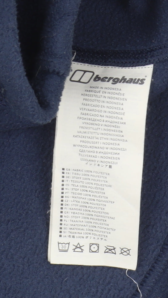 Berghaus Men’s Blue Fleece Jacket, Size L, Full Zip