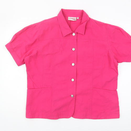 EWM Classics Women's Pink Button-Up Shirt, Size 20