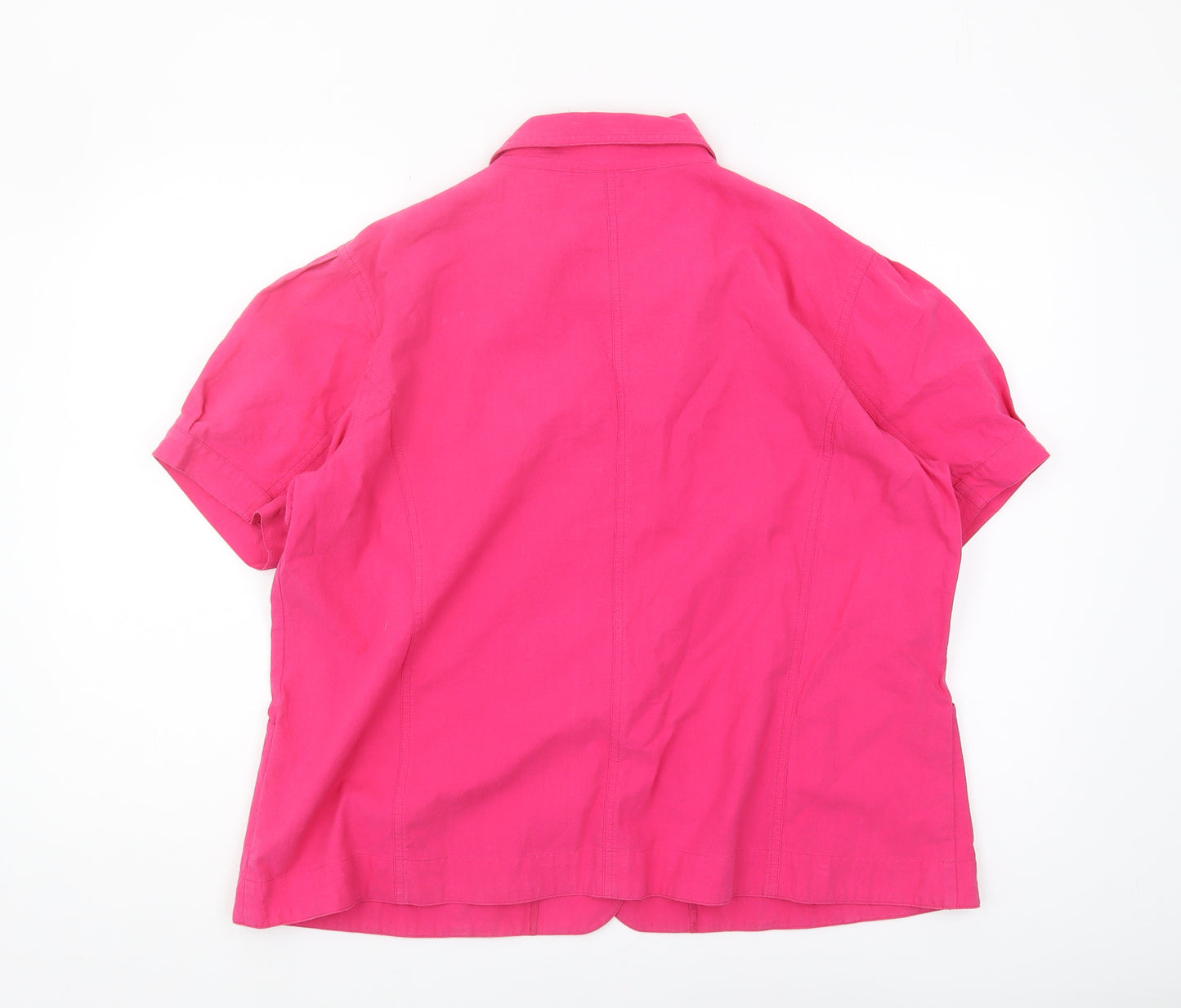 EWM Classics Women's Pink Button-Up Shirt, Size 20