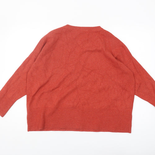 John Lewis Women's Red Pullover Jumper Size 16