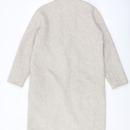 Uniqlo Women's Beige Long Overcoat 2XS