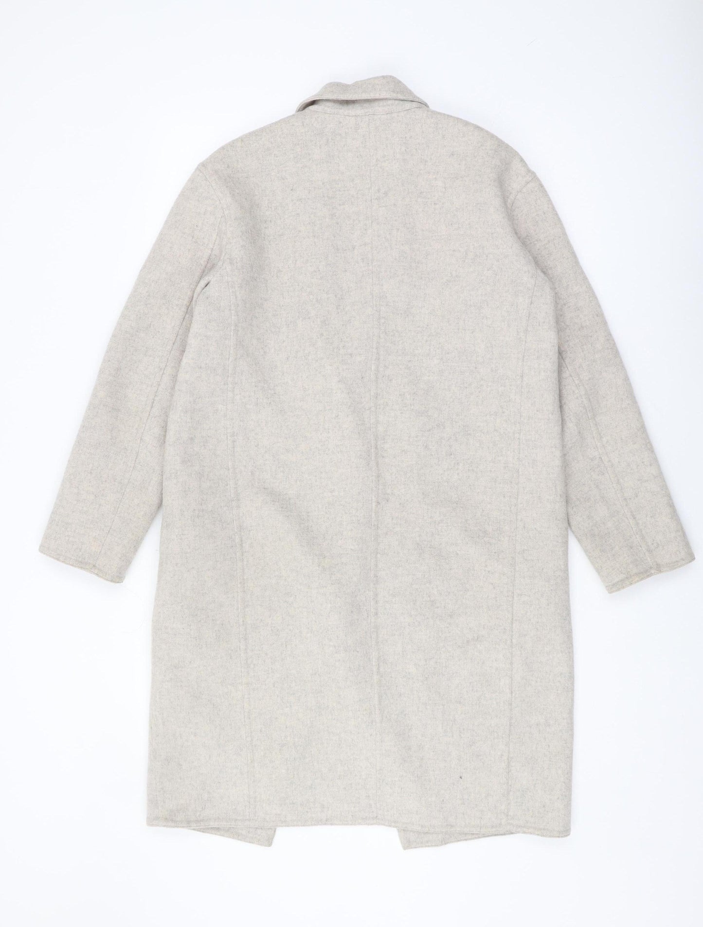 Uniqlo Women's Beige Long Overcoat 2XS