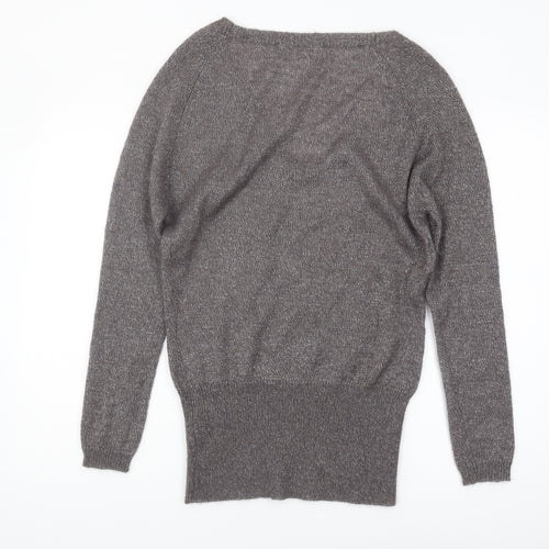 Dimension Women's Grey V-Neck Pullover Jumper