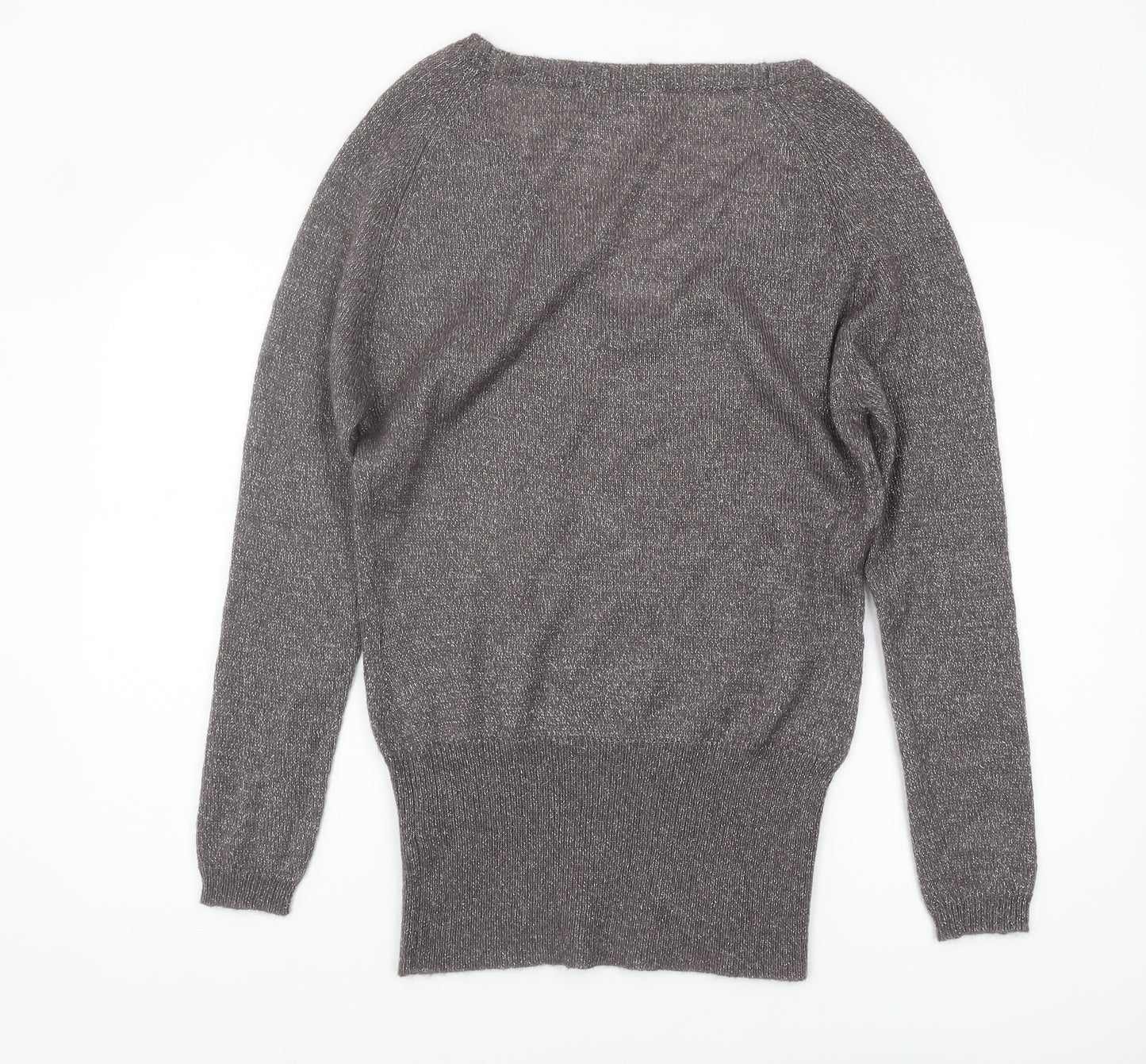 Dimension Women's Grey V-Neck Pullover Jumper