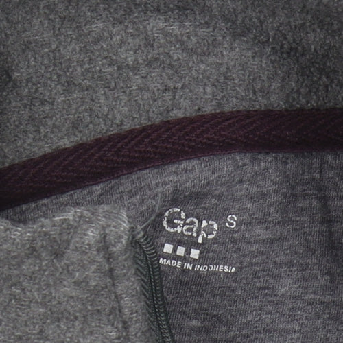GAP Women's Grey 1/2 Zip Sweatshirt - Size S