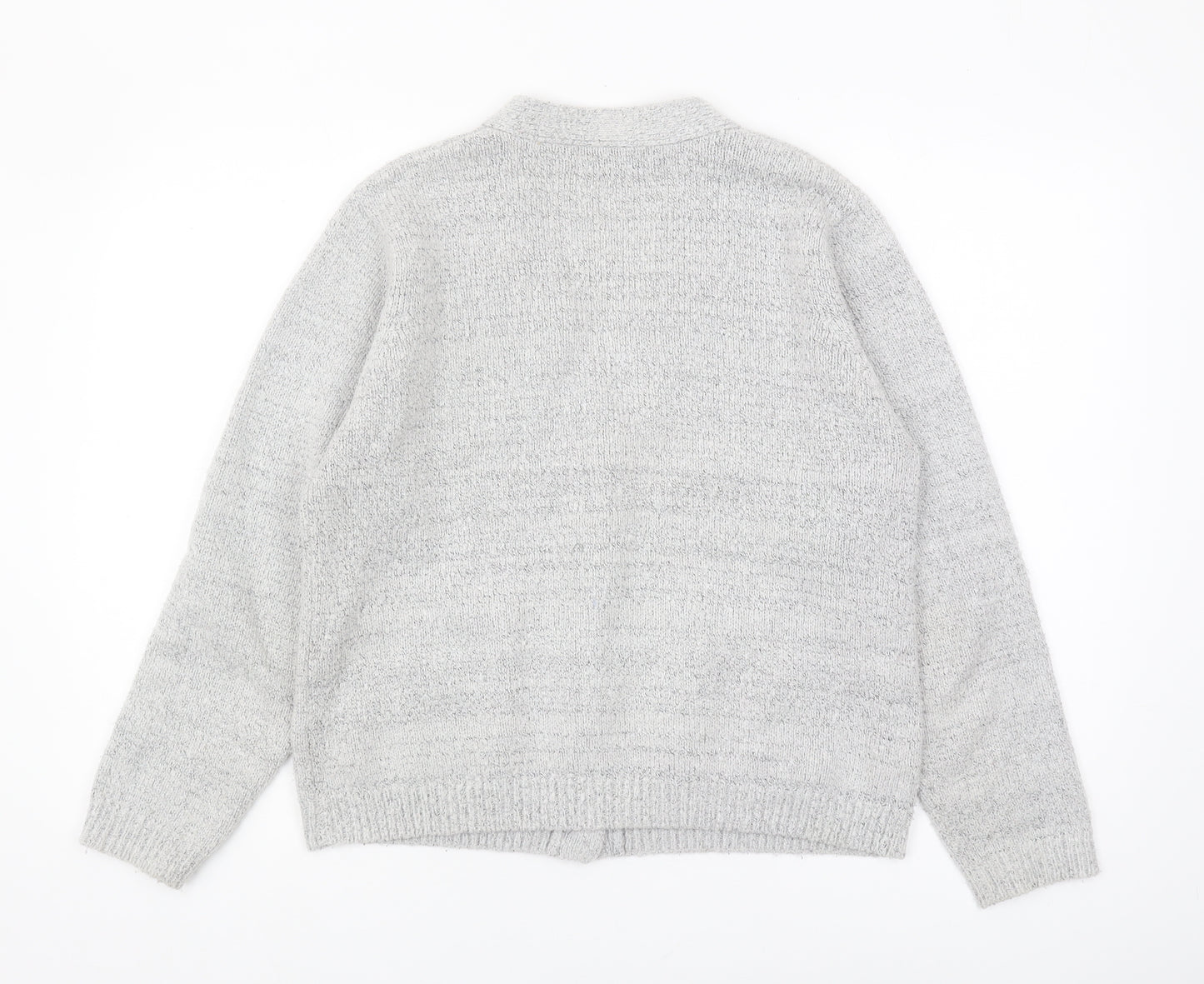 Honor Millburn Women's Grey V-Neck Cardigan M