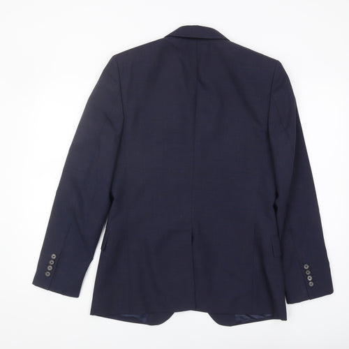 Reiss Men's Blue Slim Fit Blazer, Size 38, Business Jacket
