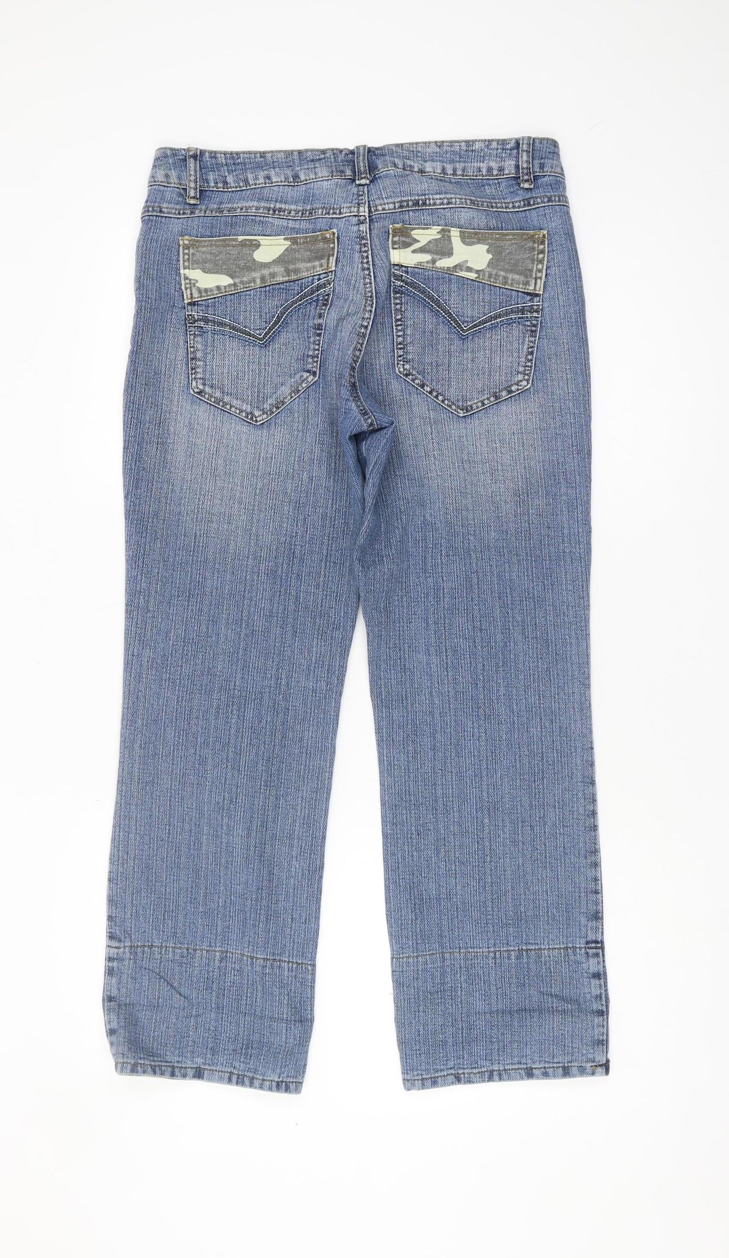 Choklate Women's Blue Camo Accent Jeans Size 14