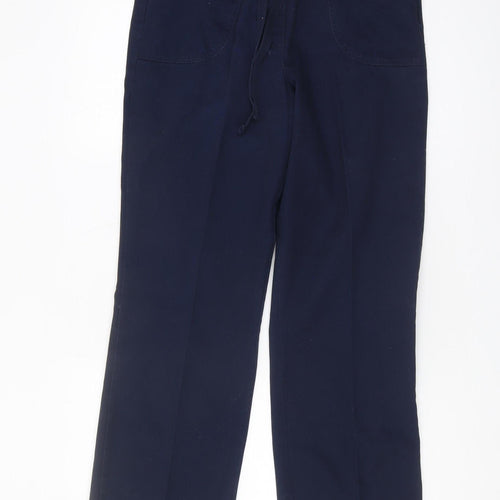 Cotton Traders Women's Blue Straight Trousers Size 12