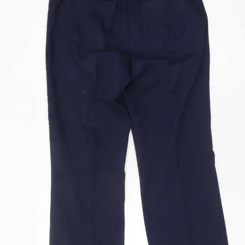 Cotton Traders Women's Blue Straight Trousers Size 12