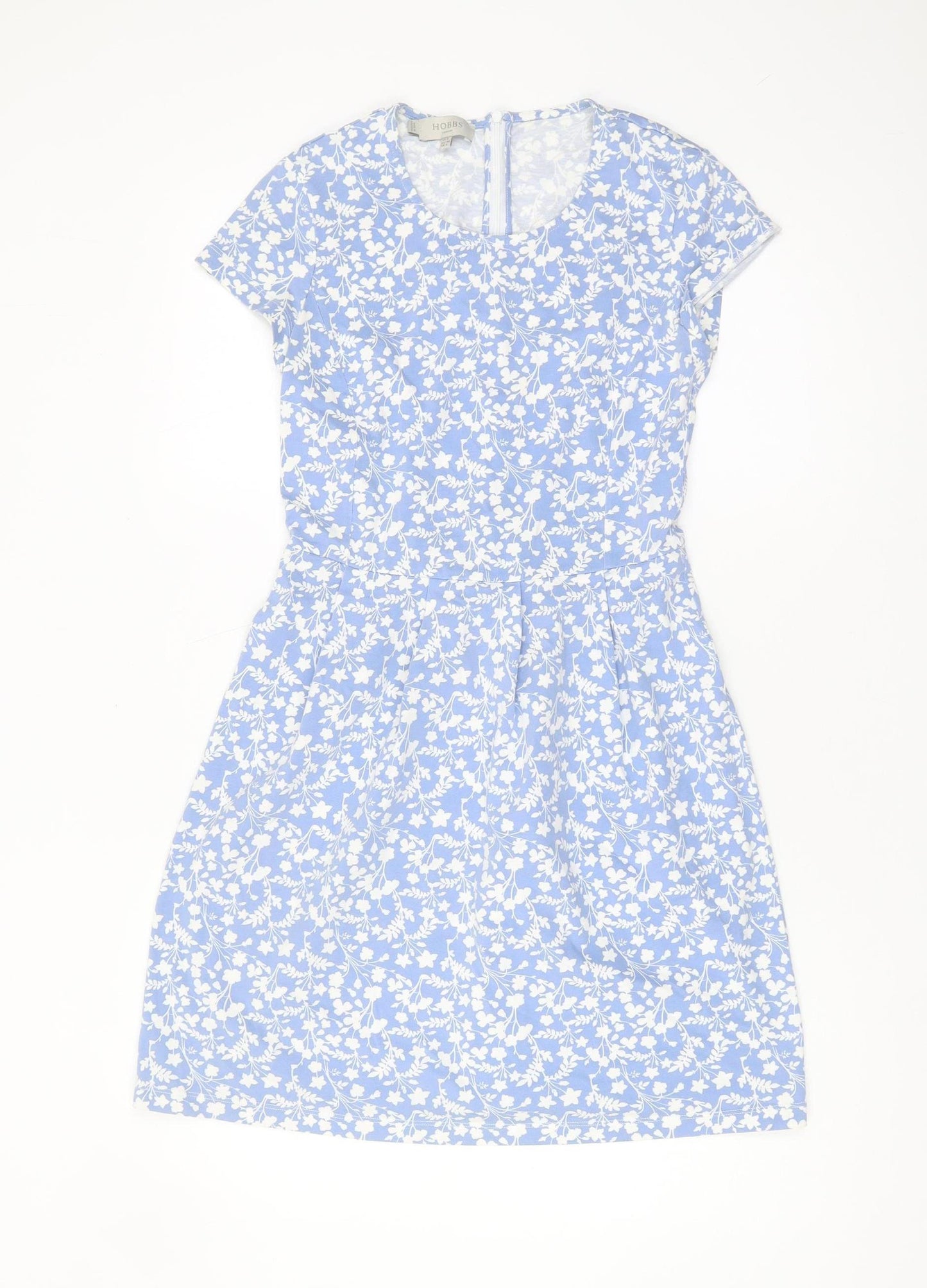 Hobbs Women's Blue Floral A-Line Dress, Size 8