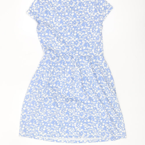 Hobbs Women's Blue Floral A-Line Dress, Size 8