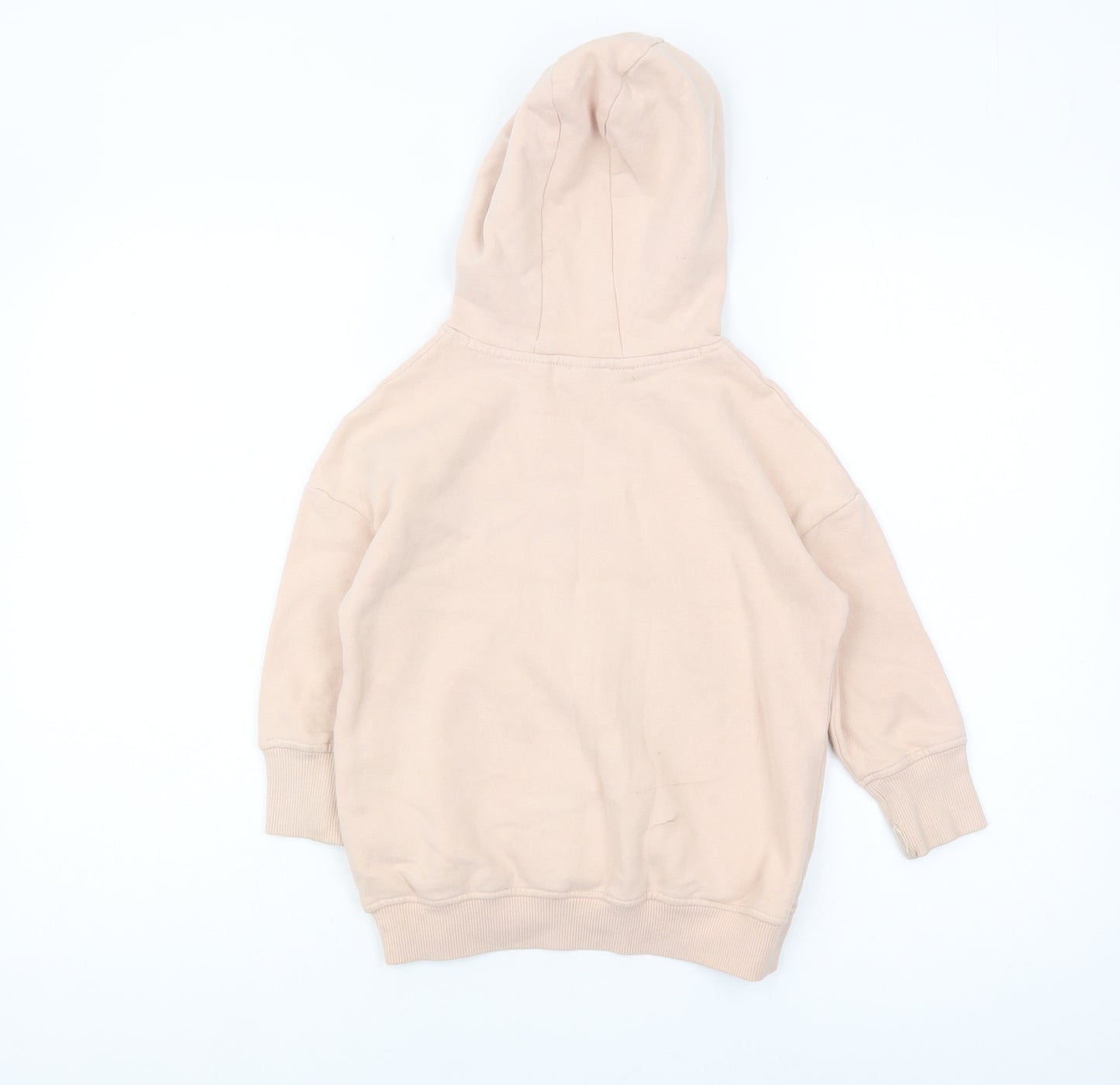 Next Girls Beige Cat Hoodie, 5 Years, Graphic Print Pullover