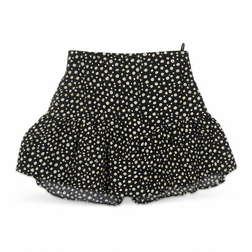 Zara Women's Black Floral XS Short Skirt