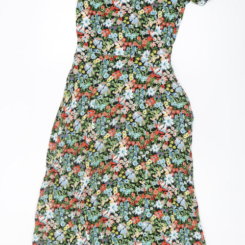 Marks and Spencer Women's Floral Puff Sleeve Dress Size 10