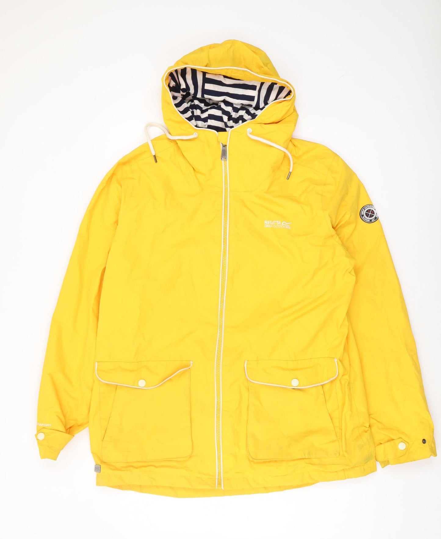 Regatta Women’s Yellow Rain Coat Size 16 Lightweight