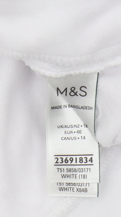 Marks and Spencer Women’s White Pullover Sweatshirt Size 18