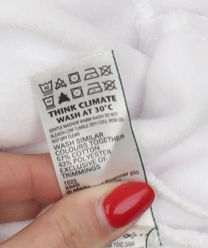 Marks and Spencer Women’s White Pullover Sweatshirt Size 18