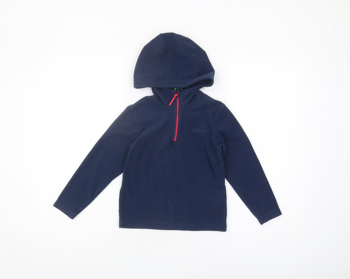 Mountain Warehouse Boys Blue Pullover Fleece Hoodie 5-6 Years
