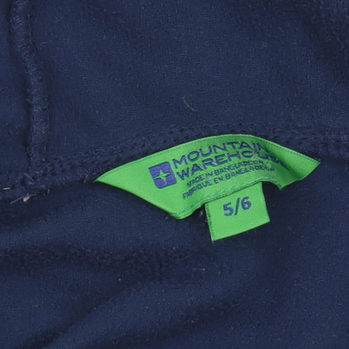Mountain Warehouse Boys Blue Pullover Fleece Hoodie 5-6 Years