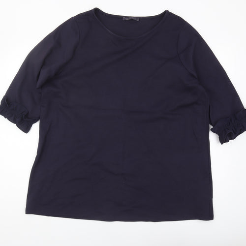 Marks and Spencer Women's Navy Top, Size 20