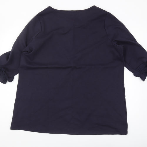 Marks and Spencer Women's Navy Top, Size 20