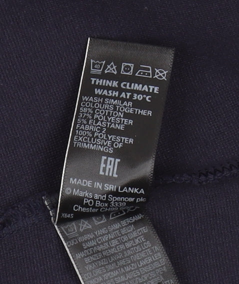 Marks and Spencer Women's Navy Top, Size 20