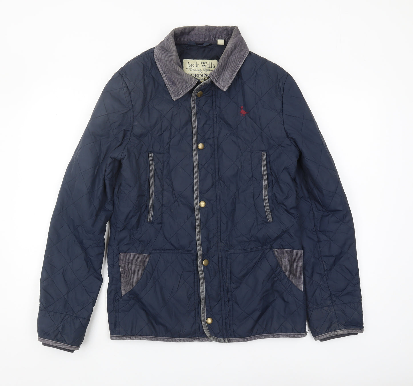 Jack Wills Men's Blue Quilted Jacket XS Casual