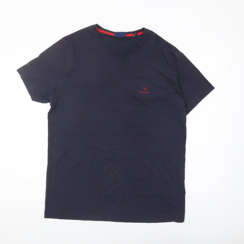Gant Men's Blue Crew Neck T-Shirt Size L