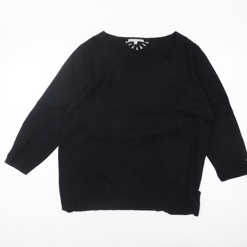 Marks and Spencer Women's Black Jumper Size 18