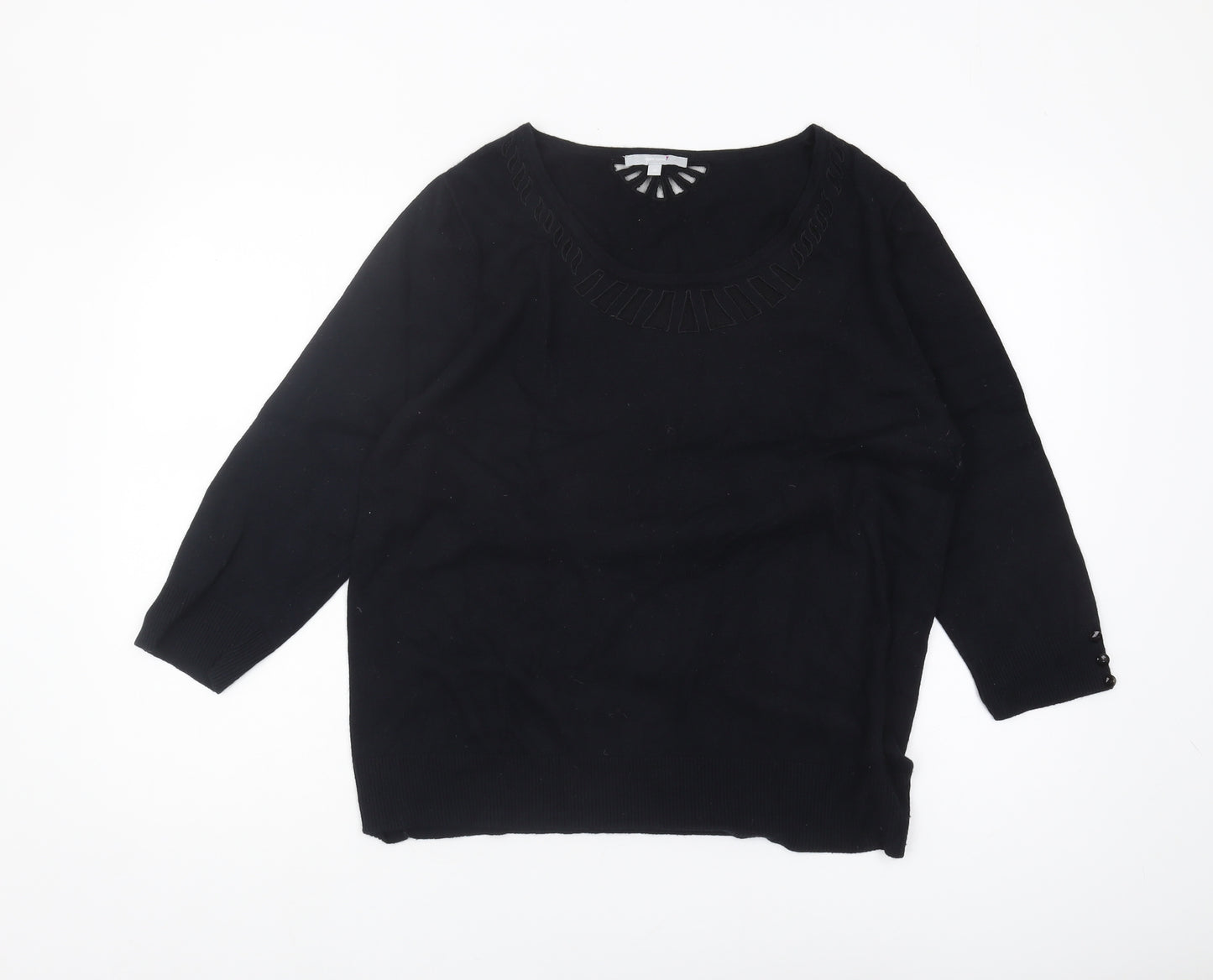 Marks and Spencer Women's Black Jumper Size 18