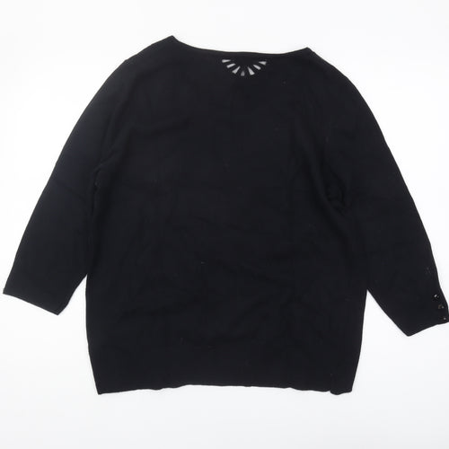 Marks and Spencer Women's Black Jumper Size 18