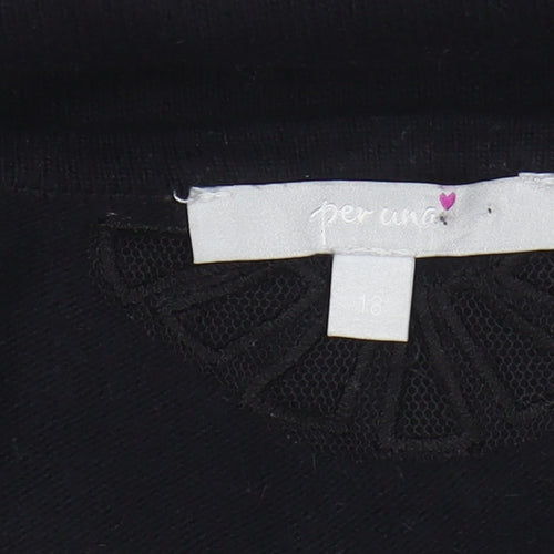 Marks and Spencer Women's Black Jumper Size 18