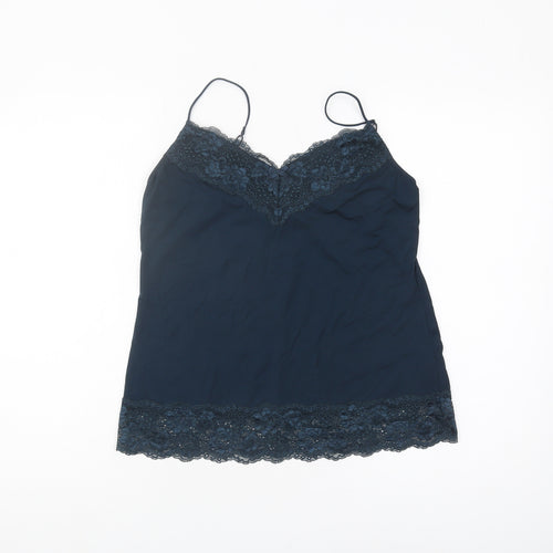 Jigsaw Women's Blue Lace Camisole Top L
