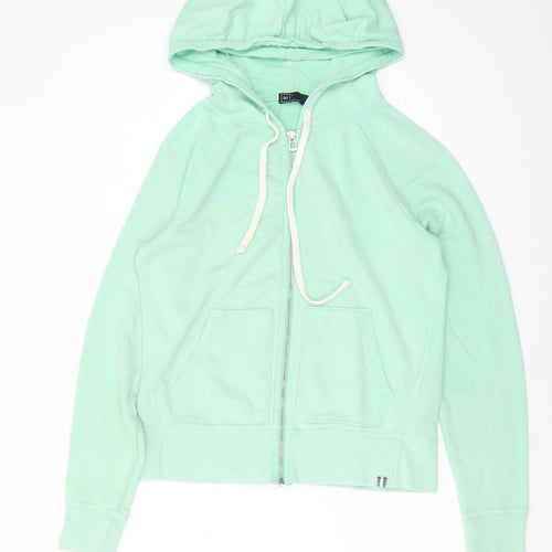 Gap Women's Green Full Zip Hoodie S