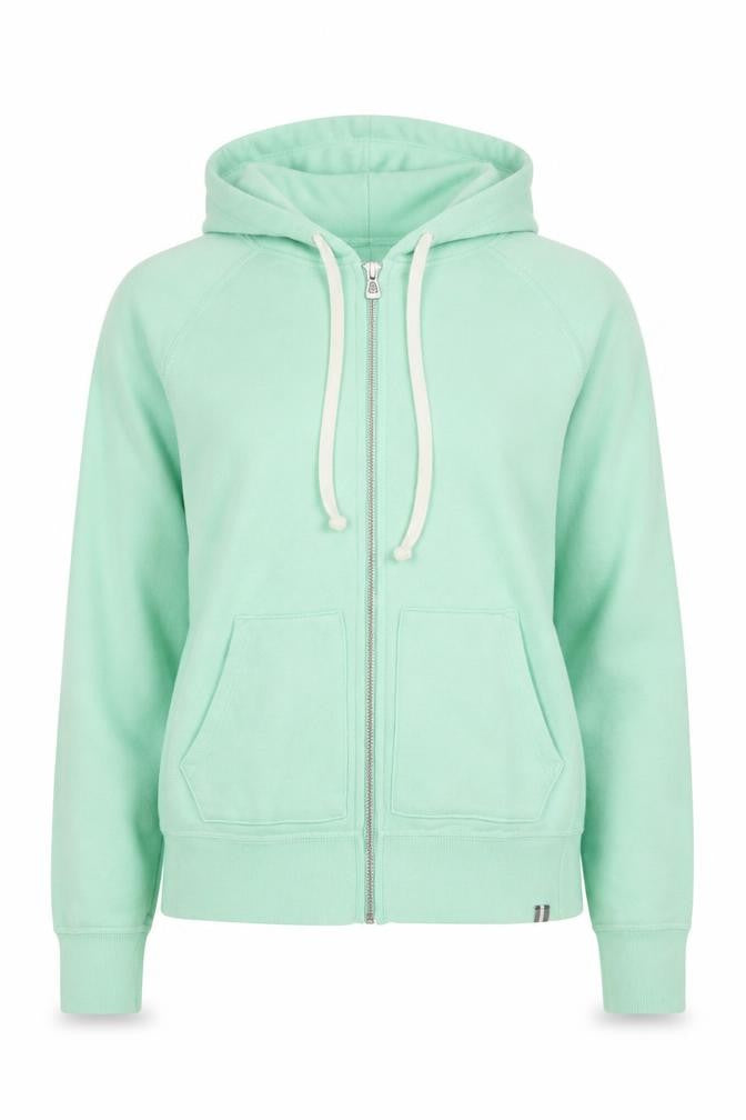 Front view of Gap Women's Green Full Zip Hoodie S