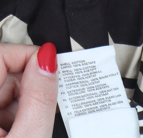 H&M Women's Multicoloured Midi Pleated Skirt, Size 14