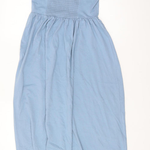 ASOS DESIGN Women's Blue Halter Maxi Dress Size 8