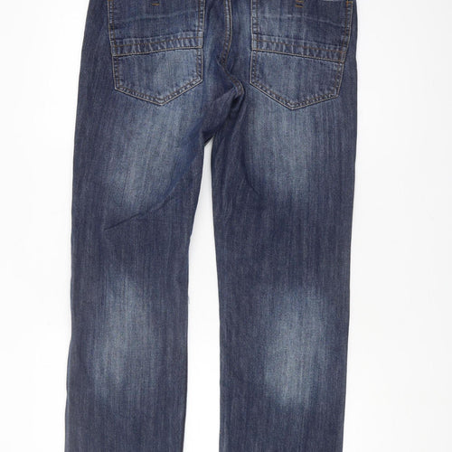 Officers Club Men's Blue Straight Jeans 32 Regular