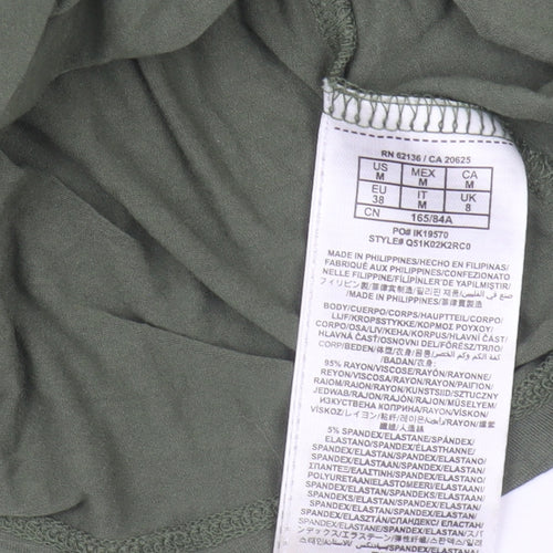 Guess Women's Green V-Neck Dress Size 10