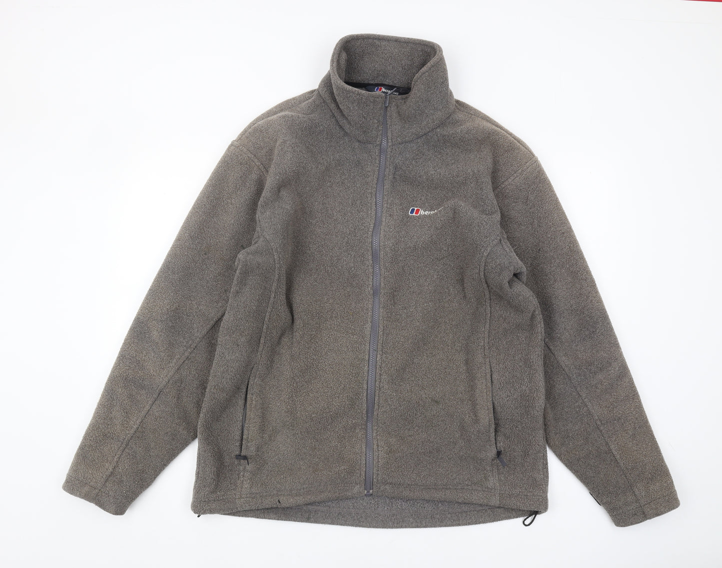 Berghaus Men's Grey L Fleece Jacket - Full Zip Casual Outdoor