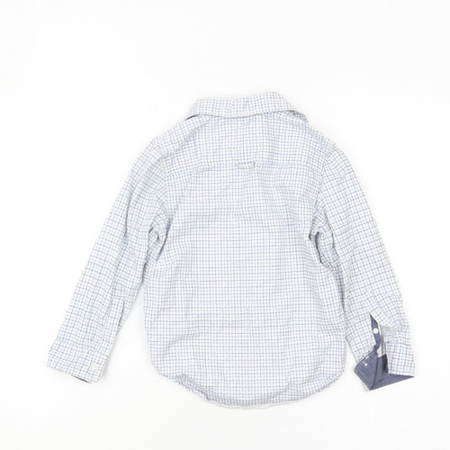 L.O.G.G. Boys Blue Check Button-Up Shirt 6-7 Years